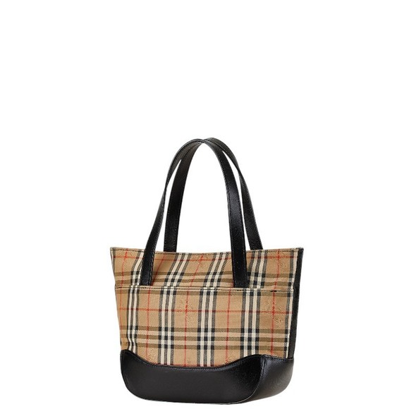 Burberry Nova Check Shadow Black Horse Handbag Beige - Picture 2 of 7